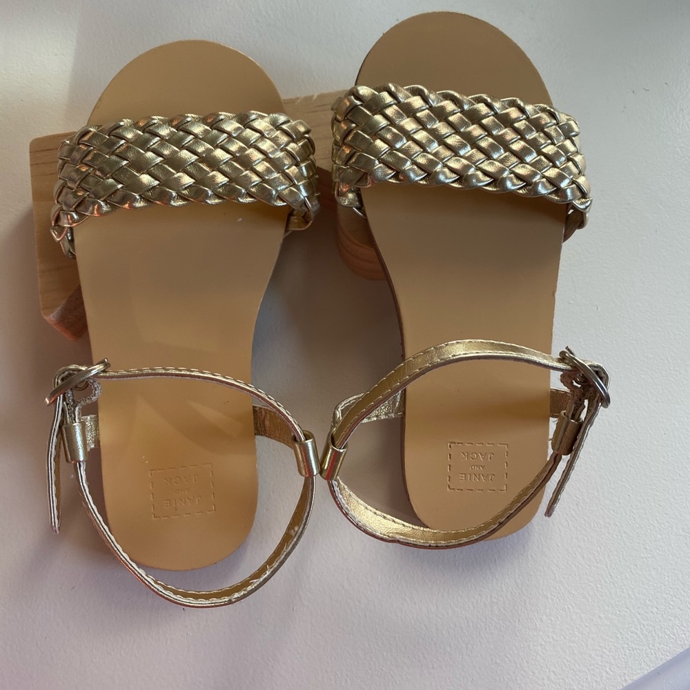 Janie and Jack gold sandals